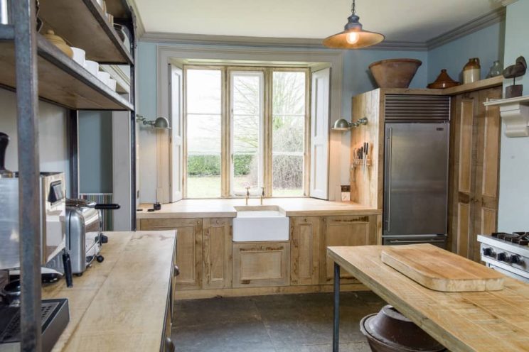 Rustic sustainable kitchen cabinets