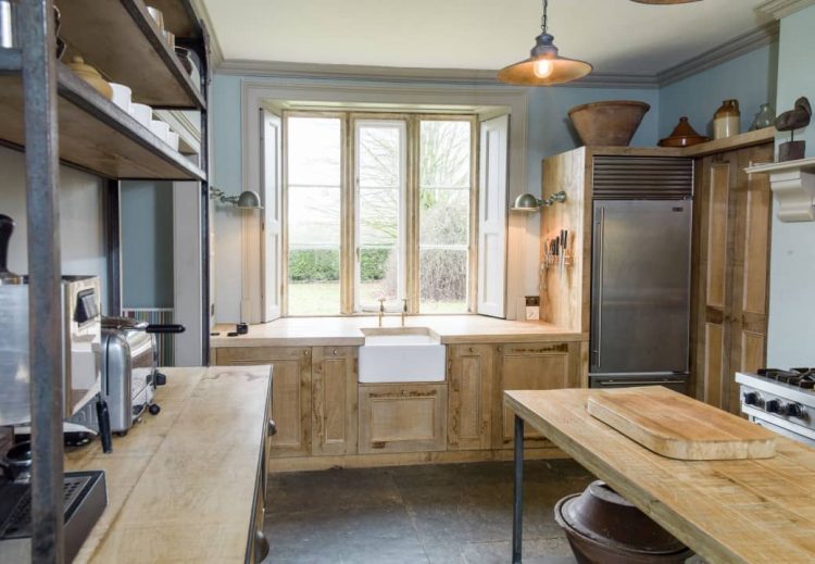 Rustic sustainable kitchen cabinets