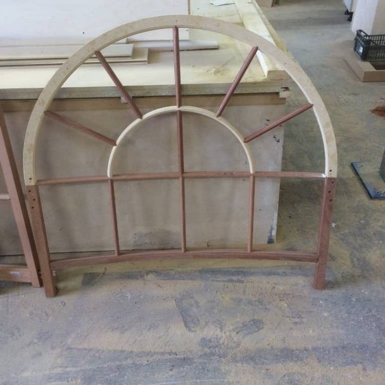 A hardwood sash window frame by Bath Bespoke