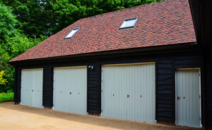 Large garage doors for country home