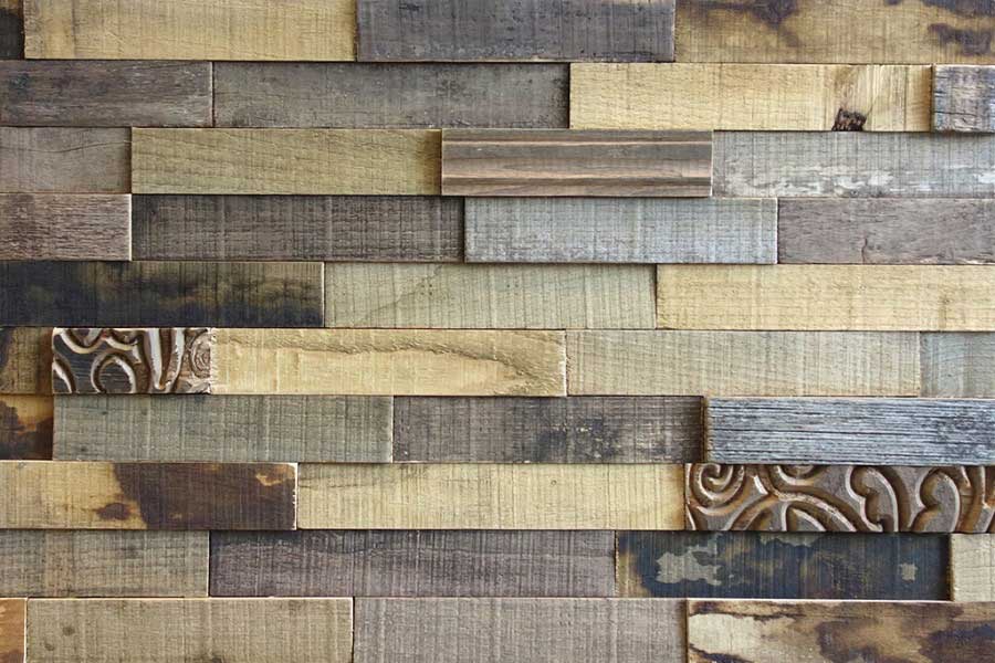 Wooden wall cladding - Reclaimed Chestnut