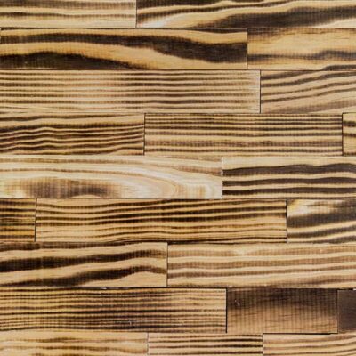 Wooden wall cladding - Reclaimed Torched Pine