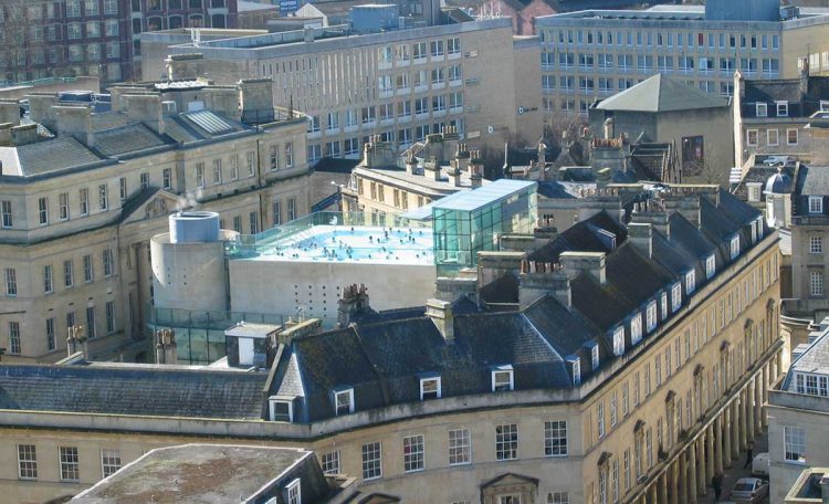 Thermae Spa from Bath Abbey Tower.