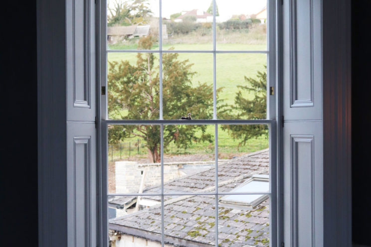 Sash window restoration in a Grade II listed home