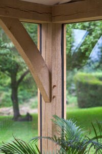 Oak frame orangery extension