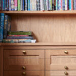 Bespoke study bookcase with drawers