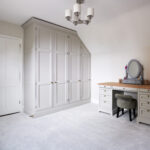Built in wardrobe with matching dressing table