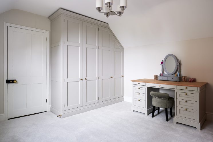 Built in wardrobe with matching dressing table