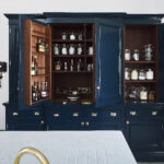 Classic kitchen dresser with mahogany interior