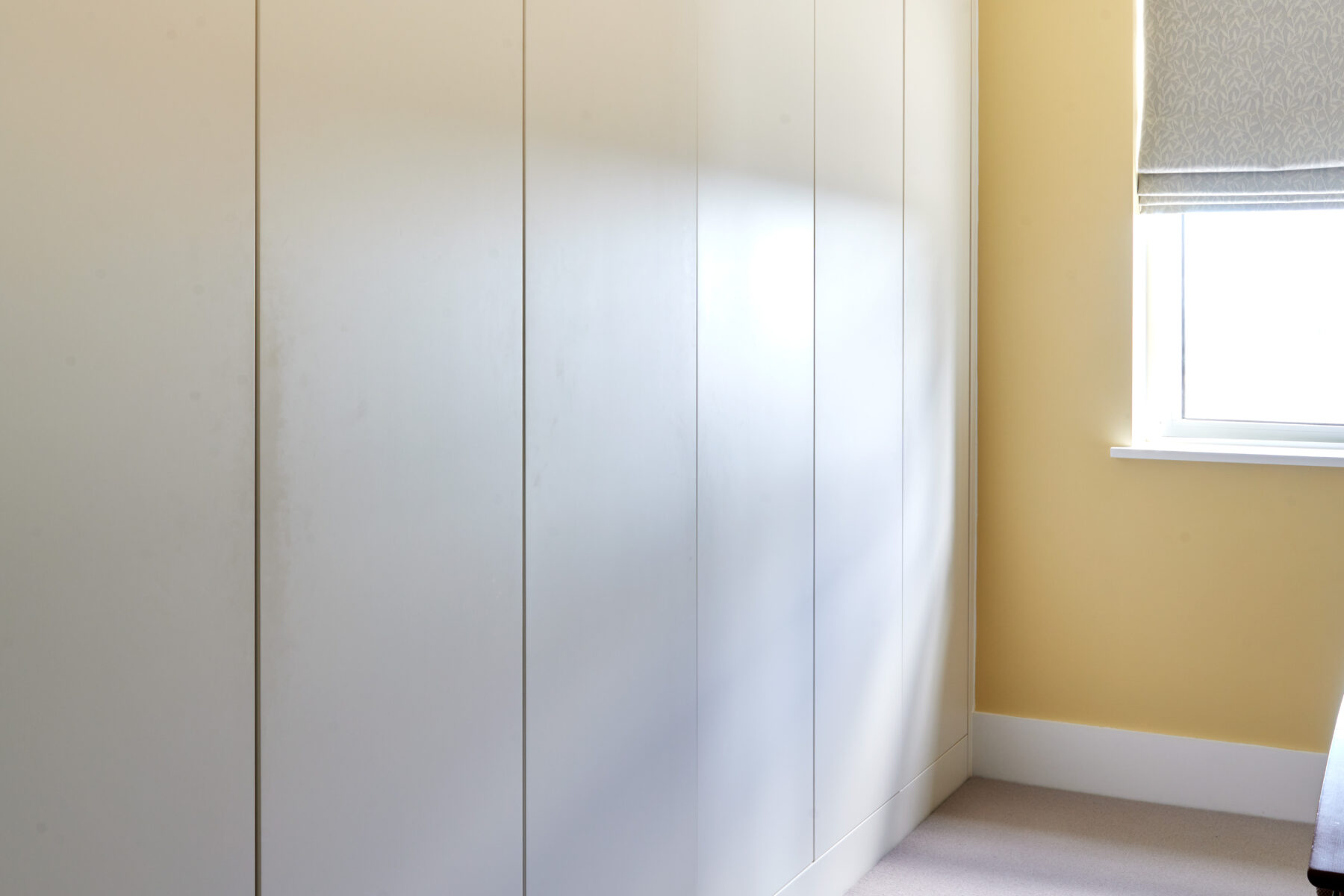 Slab door wardrobe storage (designed, manufactured & installed)