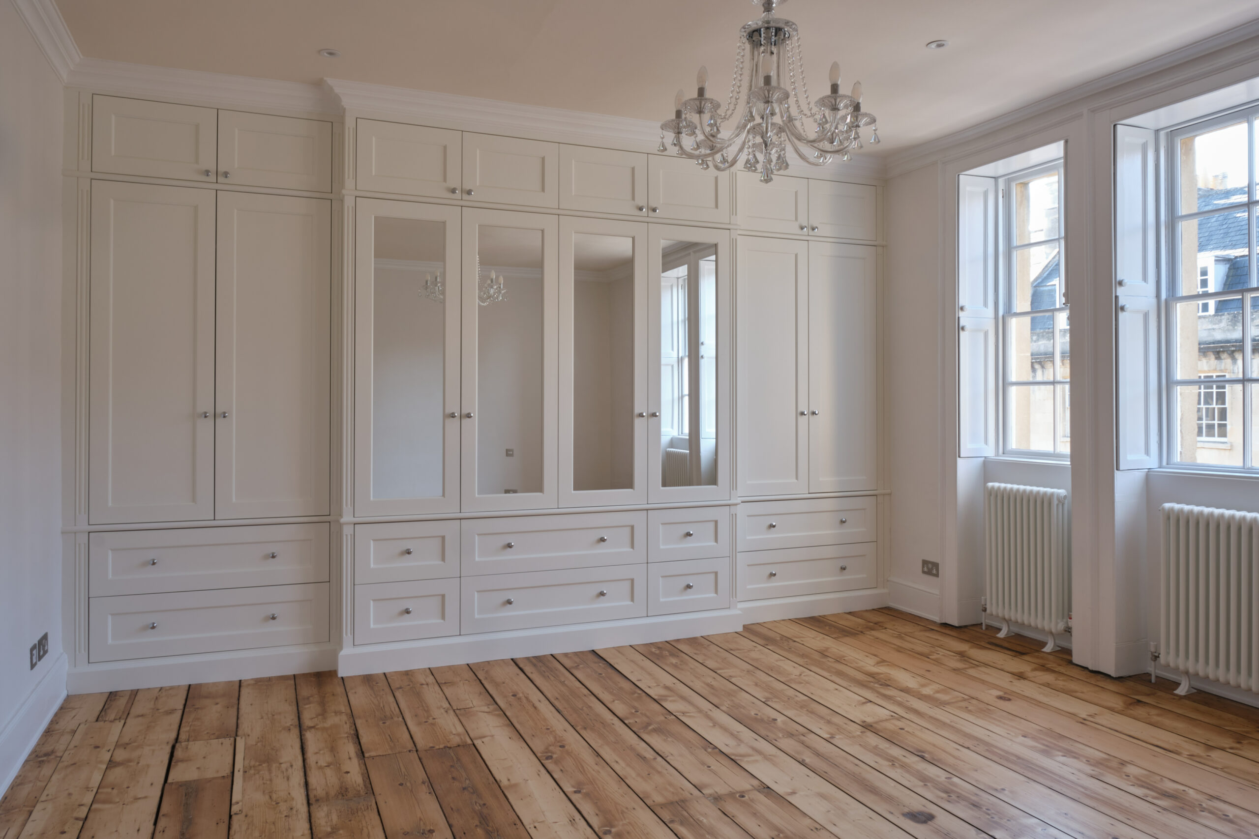 Bespoke, built-in, traditional style wardrobes