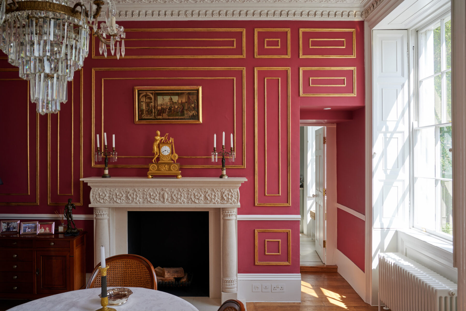Bespoke mouldings used to create wall panelling