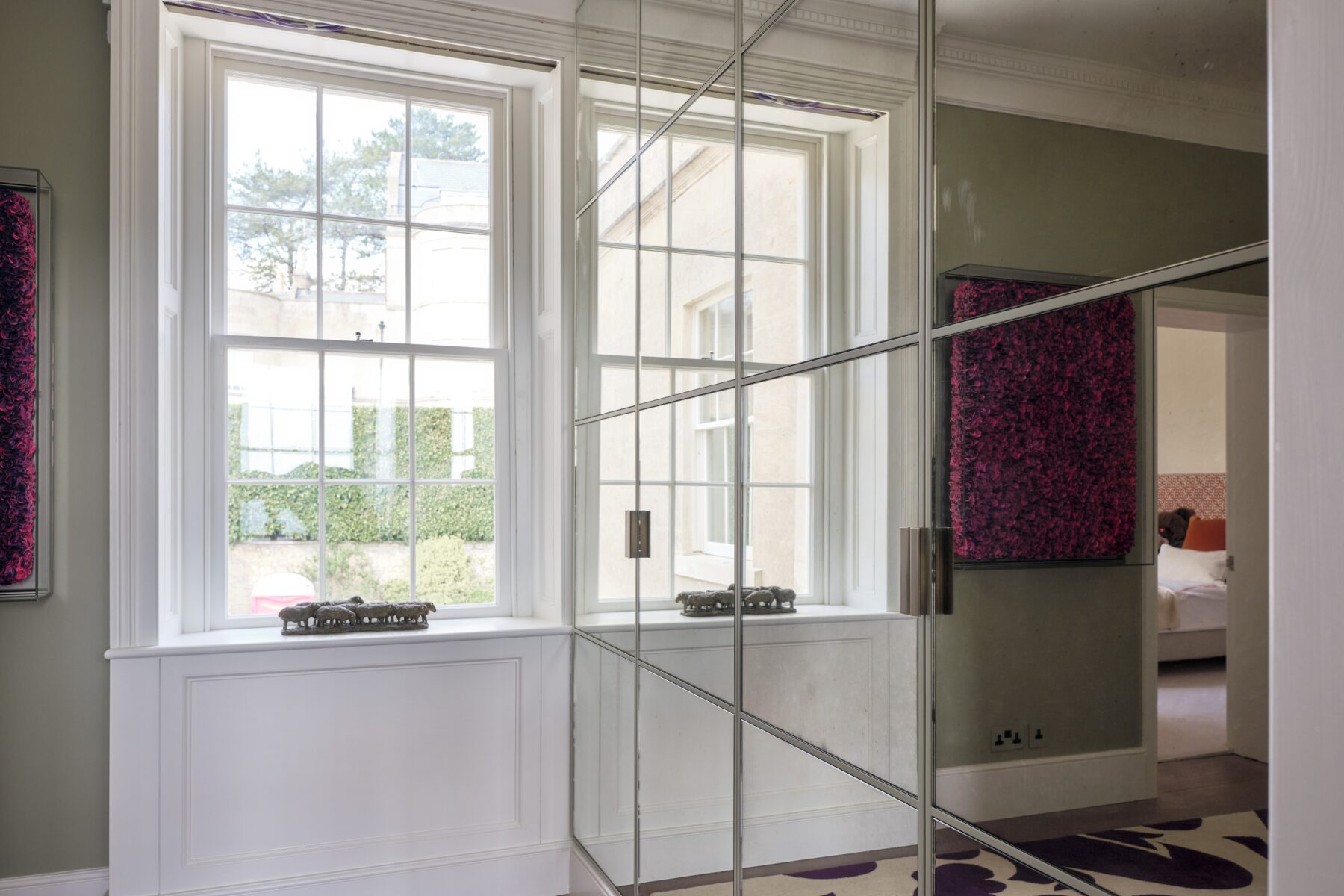 Bath Bespoke_mirrored dressing room cabinetry